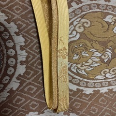 黄色＆ゴールド　平組帯締めいかがでしょうか？の画像
