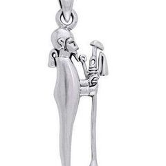 PS: Ptah Egyptian Silver Pendant...