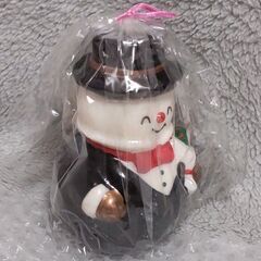 【クリスマス】 メロディーキャンドル 雪だるまの画像
