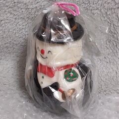【クリスマス】 メロディーキャンドル 雪だるまの画像