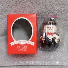 【クリスマス】 メロディーキャンドル 雪だるまの画像