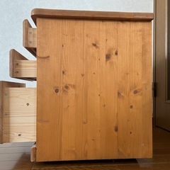 【最終値下げ】3段　ローチェスト　木製の画像