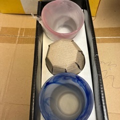 dr.copa 風水生活　
手びねり風色彩グラス3個組　未使用品の画像
