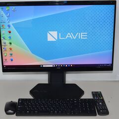 中古一体型パソコン NEC A2377/D Windows11+office AMD Ryzen7-5700U/爆速SSD1TB/メモリ16GB/ブルーレイ/23.8インチ/webカメラ/テレビ機能