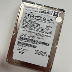ノートPC用ハードディスク　160GB　HDD