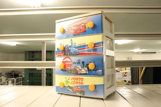 Disney ディズニー カーズ CHG-WT554 4段チェスト 箪笥 タンス 収納家具 JG_MJX_B1112-J005