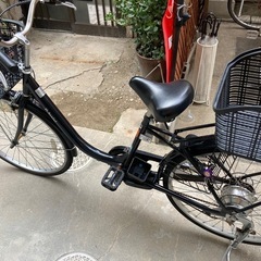 電動アシスト自転車 シティタイプ 黒