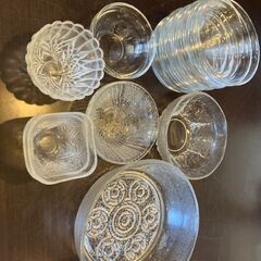 いろいろなサイズガラスボール・小鉢の画像