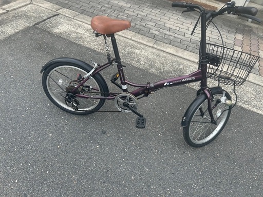 【001】折りたたみ式自転車　20インチ　