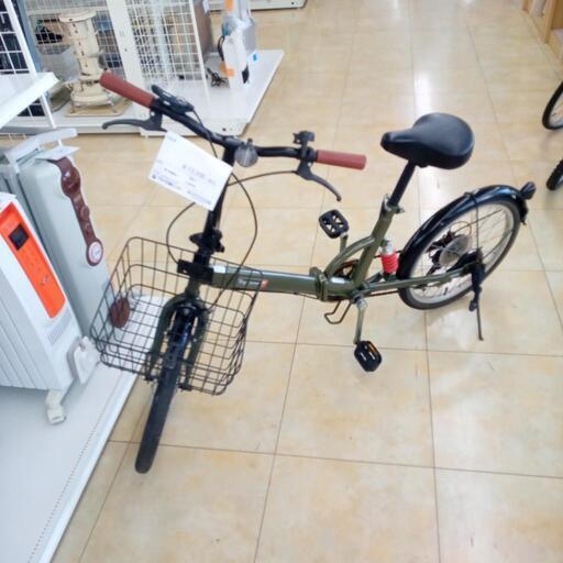 ★ジモティ割あり★ Topone 折り畳み自転車 ２0インチ カーキ クリーニング済み OJ6640