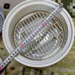 未使用　陶器製　スチーム鍋　蒸し器　キャセロール鍋6点セット　大鍋の画像
