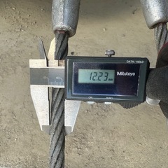 ロック止　玉掛けワイヤー　2本の画像