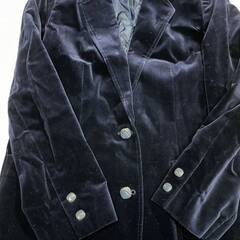NOBLE ノーブル ベルベット ジャケット 11号 紺の画像
