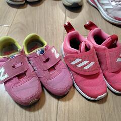 キッズシューズ・サンダル6足セット（New Balance, Adidasほか）の画像