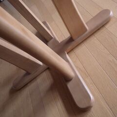 多角形　ダイニングテーブル　一本脚　木製　配達設置対応の画像