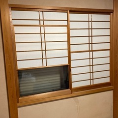 ガラス付障子内窓あげます^_^　レトロ　古民家