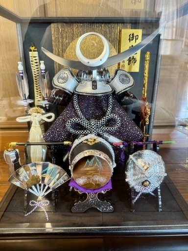 取引中☆【兜】 美品　藤翁作 翠雲  五月人形 コンパクトケース