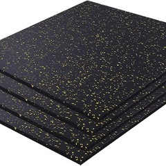 [40枚セット] ホームジム用ゴムマット ゴムマット ジム ジムマット トレーニングマット 50cm*50cm 15mm 防音マット 筋トレマット ジムの画像