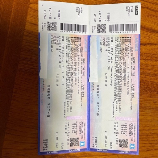 ドリカムのコンサートチケット