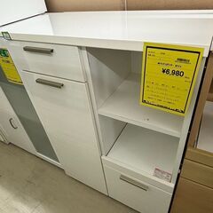 ジモティ来店特価!!　　キッチンカウンター　ホワイト　　J-1185