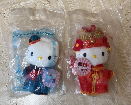 【新品・未開封】ハローキティ ぬいぐるみ チャイニーズウェディングセット♡