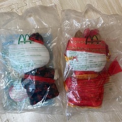 【新品・未開封】ハローキティ ぬいぐるみ チャイニーズウェディングセット♡の画像