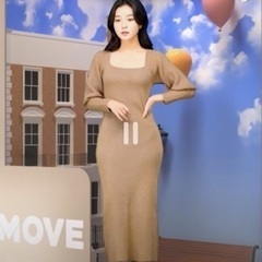 長袖 ニットワンピ ブラウン新品 !!の画像