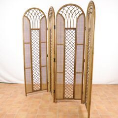 ラタン 籐家具 衝立 パーテーション JG_0JY_B0822-J011の画像