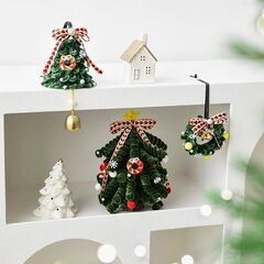 ➁新品【クリスマスツリー緑】サイズ19cm×14cm×14cm　ちゃっちゃくてかわいい★の画像