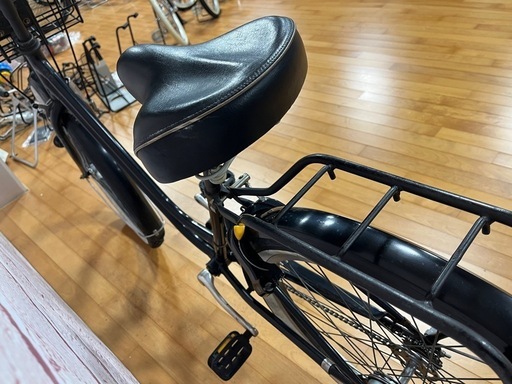 【完売御礼】【大人用】整備済 ブリヂストン 太いタイヤの26型 ベガス 中古自転車 黒色<自転車のオオムラ 静岡店>