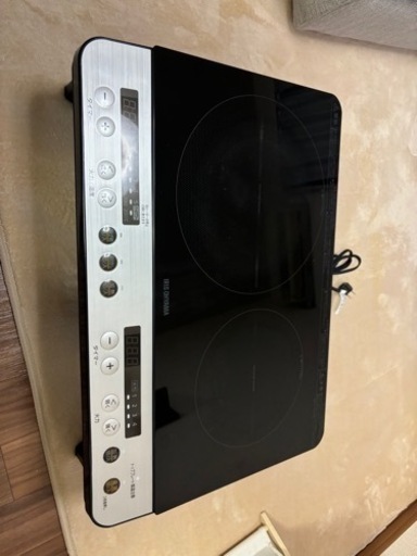 アイリスオーヤマ　2口コンロ 100Vコンセント