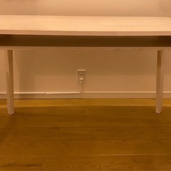 テーブル　ベンチセット白　ニトリ　の画像