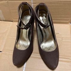 パンプス　ハイヒール　ブラウン M