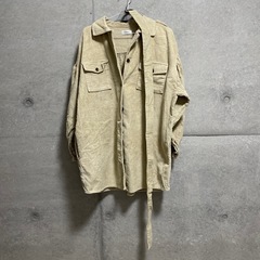 エヴリス　EVRIS ベルベットコーデュロイロングジャケット　ベージュ
の画像