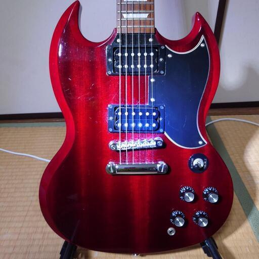 エピフォン SG ギタ‐‼️ワインレッド色‼️フロント ピックアップ セイモアダンカン 搭載型番不明‼️初心者から上級者までどんなジャンルでも対応可能‼️ エピフォン SG ギタ‐‼️ワインレッド色‼️フロント ピックアップ