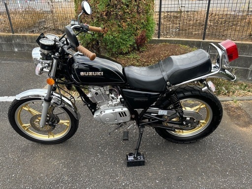 スズキGN125H カスタム黒旧車スタイル吸い込み (しぃ) 龍ケ崎のスズキ