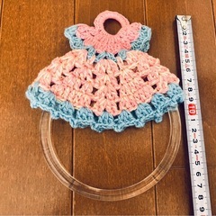 未使用、おそらく手作りのタオルかけの画像