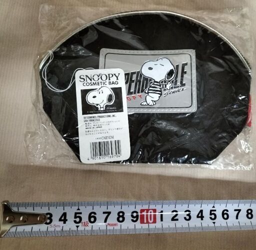 新品・未使用　アンティーク　レア？！　サンリオ　スヌーピー　ジョー・クール　ポーチ