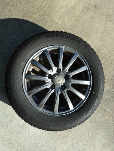 スタッドレスタイヤ 205/60R16 4本 ホイール付 ブリヂストン製　VRX2