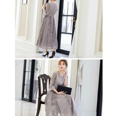 結婚式　ワンピース　パーティードレス
の画像
