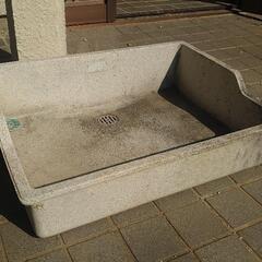 中古 タキロン 研ぎ出し流し ガーデンパン 水栓 受け皿 水道 ...