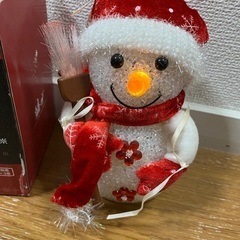 光る雪だるま　クリスマス　飾り　ニトリの画像