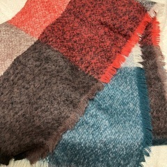 【ほぼ未使用】　untitled   大判ストール  ミックスカラー