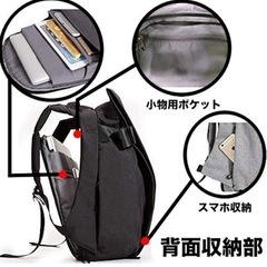 個性的なパソコンリュックの画像