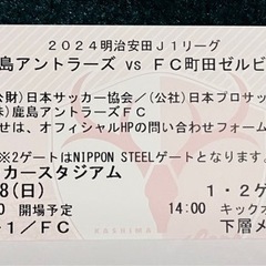[最終値下げ] 鹿島アントラーズvs町田ゼルビア　12/8  指...