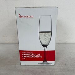 【SPIEGELAU】 シュピゲラウ シャンパングラス 4個セット ドイツ製 フルート 未使用保管品 Y0474の画像