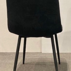 2脚セット　新品未開封　ベルベット　ダイニングチェアの画像