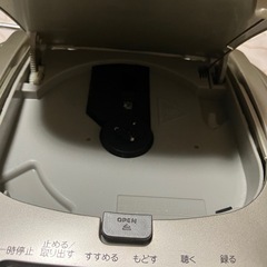 シルバー CDプレーヤー ラジオ カセットデッキの画像