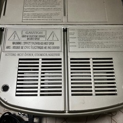 シルバー CDプレーヤー ラジオ カセットデッキの画像