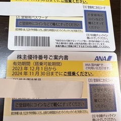 ANA・JAL株主優待券の画像